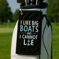 Cruise Trip I Like Big Boats And I Cannot Lie Cruising Golf Towel thumb 2