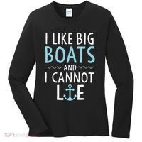 Cruise Trip I Like Big Boats And I Cannot Lie Cruising Women's Long Sleeve Shirt thumb 0