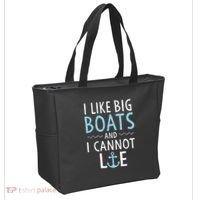 Cruise Trip I Like Big Boats And I Cannot Lie Cruising Tote Bag thumb 2