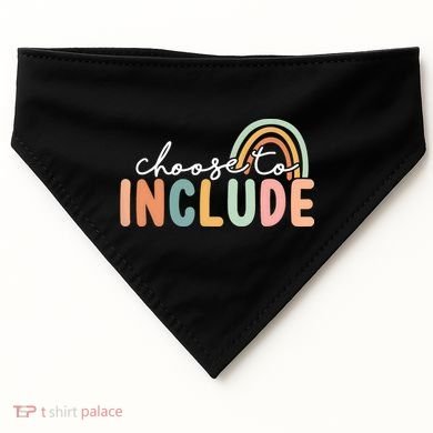 Choose To Include For Autism Teacher Special Education SPED USA-Made Doggie Bandana