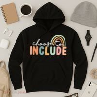 Choose To Include For Autism Teacher Special Education SPED Hoodie thumb 3
