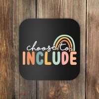 Choose To Include For Autism Teacher Special Education SPED Coaster thumb 0