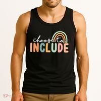 Choose To Include For Autism Teacher Special Education SPED Tank Top thumb 3