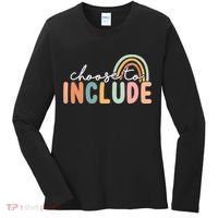 Choose To Include For Autism Teacher Special Education SPED Women's Long Sleeve Shirt thumb 0