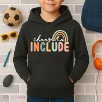 Choose To Include For Autism Teacher Special Education SPED Kids Hoodie thumb 2
