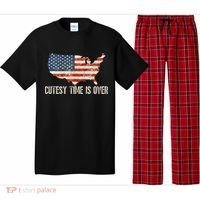 Cutesy Time Is Over American Flag Patriotic Conservative Pajama Set thumb 0