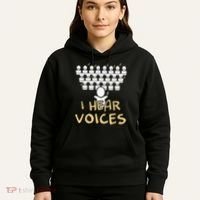 Choir Teacher I Hear Voices Funny Tee Chorister Hoodie thumb 5