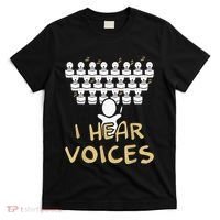 Choir Teacher I Hear Voices Funny Tee Chorister T-Shirt thumb 0
