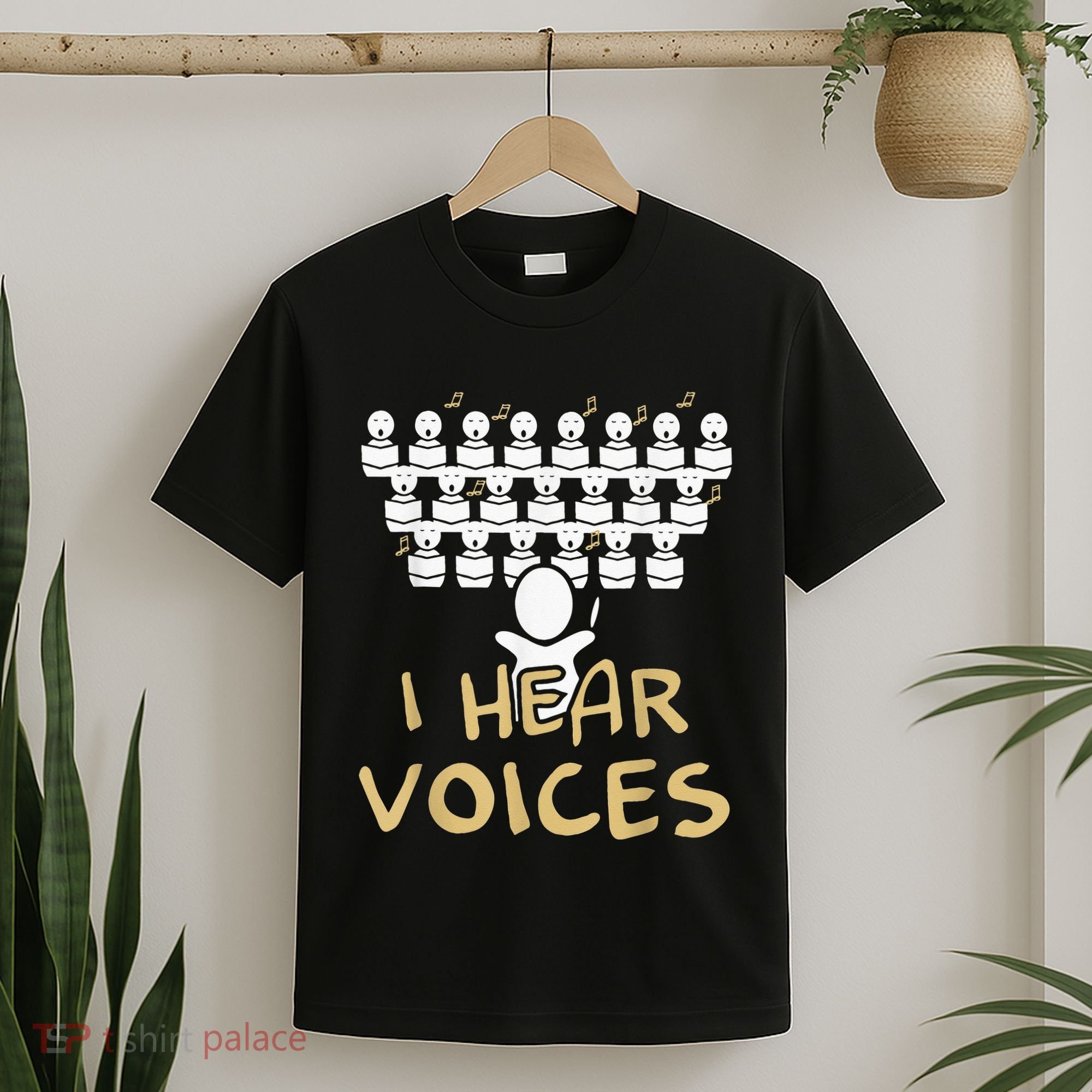 Choir Teacher I Hear Voices Funny Tee Chorister T-Shirt