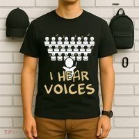 Choir Teacher I Hear Voices Funny Tee Chorister T-Shirt thumb 6