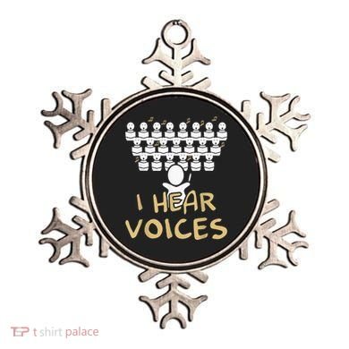 Choir Teacher I Hear Voices Funny Tee Chorister Ornament