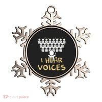 Choir Teacher I Hear Voices Funny Tee Chorister Ornament thumb 0