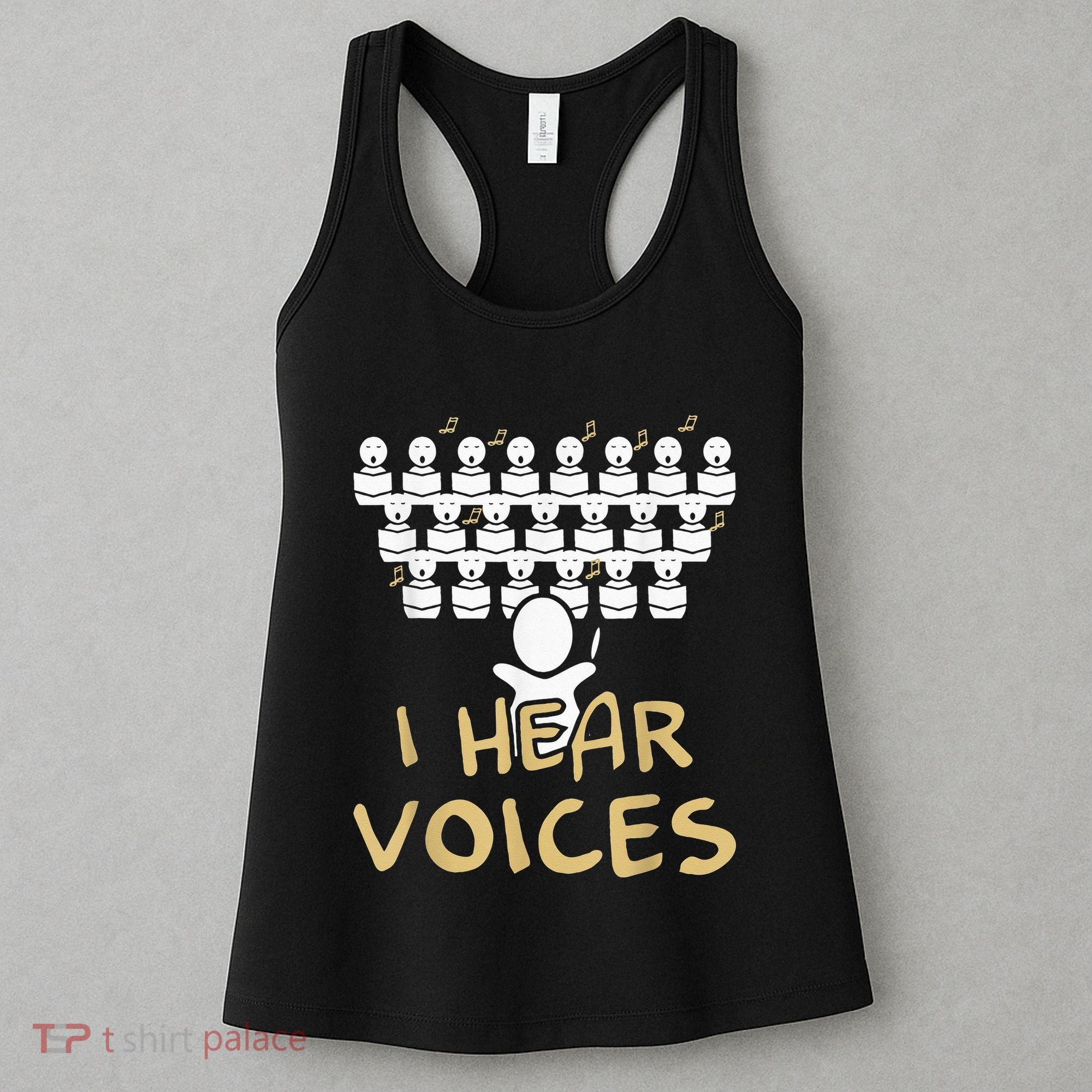 Choir Teacher I Hear Voices Funny Tee Chorister Women's Tank Top