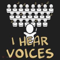 Choir Teacher I Hear Voices Funny Tee Chorister Hat thumb 2