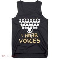 Choir Teacher I Hear Voices Funny Tee Chorister Tank Top thumb 0