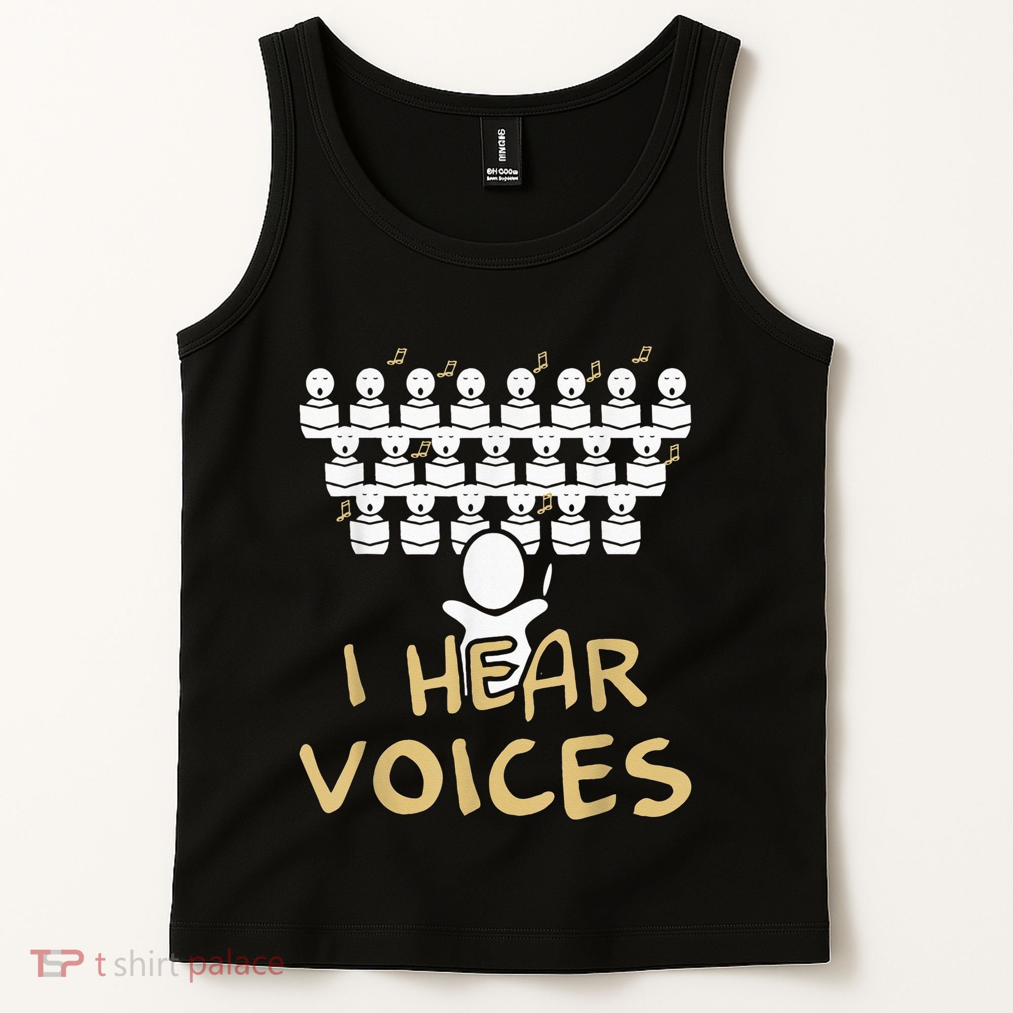 Choir Teacher I Hear Voices Funny Tee Chorister Tank Top