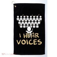 Choir Teacher I Hear Voices Funny Tee Chorister Golf Towel thumb 0