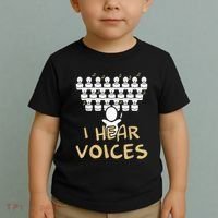Choir Teacher I Hear Voices Funny Tee Chorister Toddler T-Shirt thumb 2