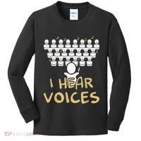 Choir Teacher I Hear Voices Funny Tee Chorister Kids Long Sleeve Shirt thumb 0