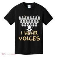 Choir Teacher I Hear Voices Funny Tee Chorister Kids T-Shirt thumb 0
