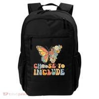 Choose To Include Special Education Teacher Floral Butterfly Backpack thumb 0