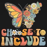 Choose To Include Special Education Teacher Floral Butterfly Backpack thumb 2