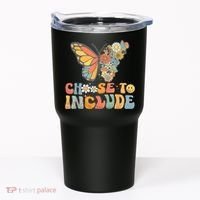 Choose To Include Special Education Teacher Floral Butterfly Tumbler thumb 0