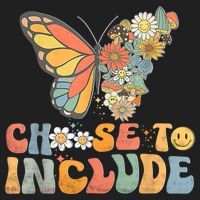 Choose To Include Special Education Teacher Floral Butterfly Tumbler thumb 3