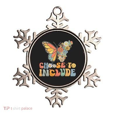 Choose To Include Special Education Teacher Floral Butterfly Ornament