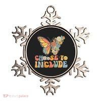 Choose To Include Special Education Teacher Floral Butterfly Ornament thumb 0