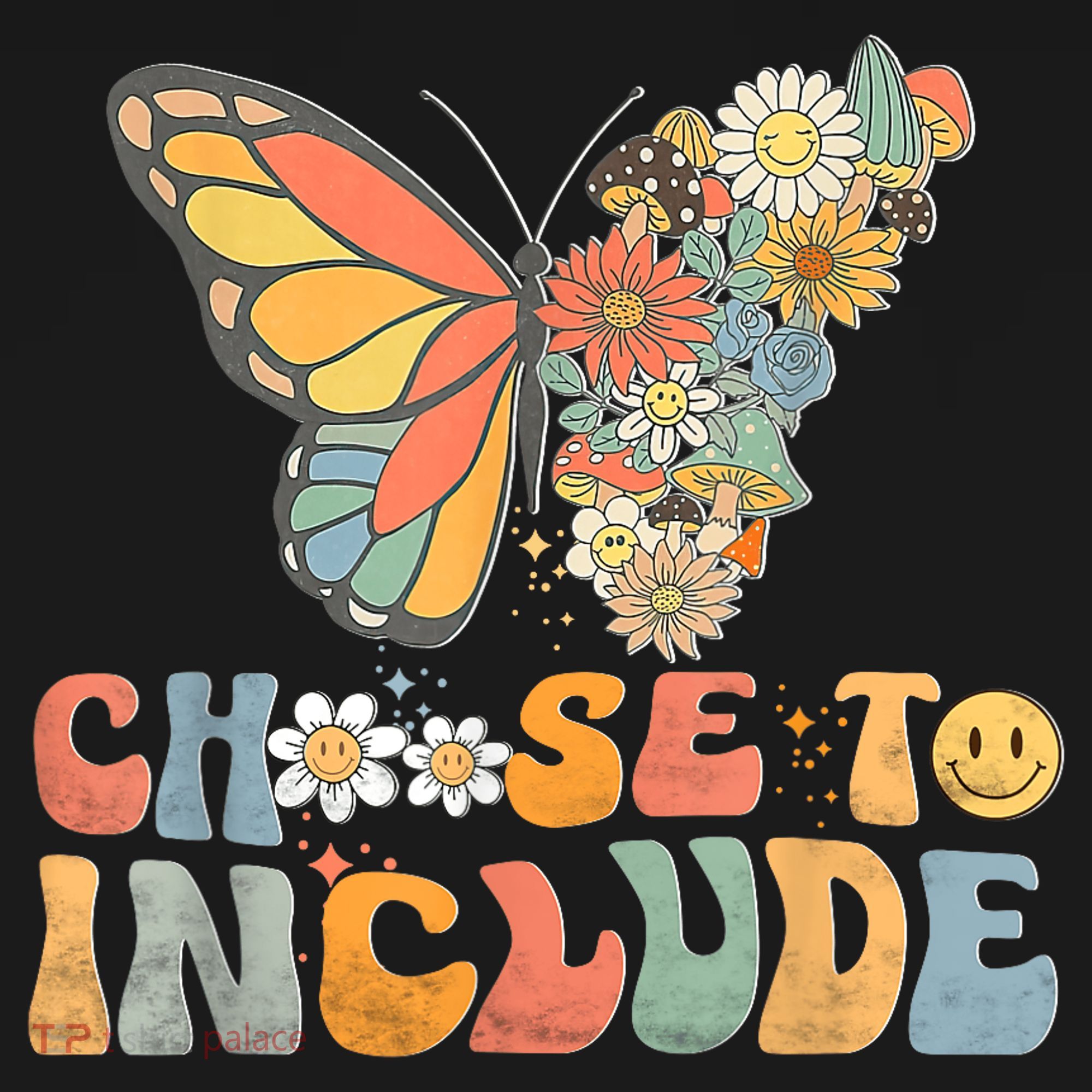 Choose To Include Special Education Teacher Floral Butterfly Ornament