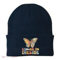 Choose To Include Special Education Teacher Floral Butterfly Beanie thumb 0