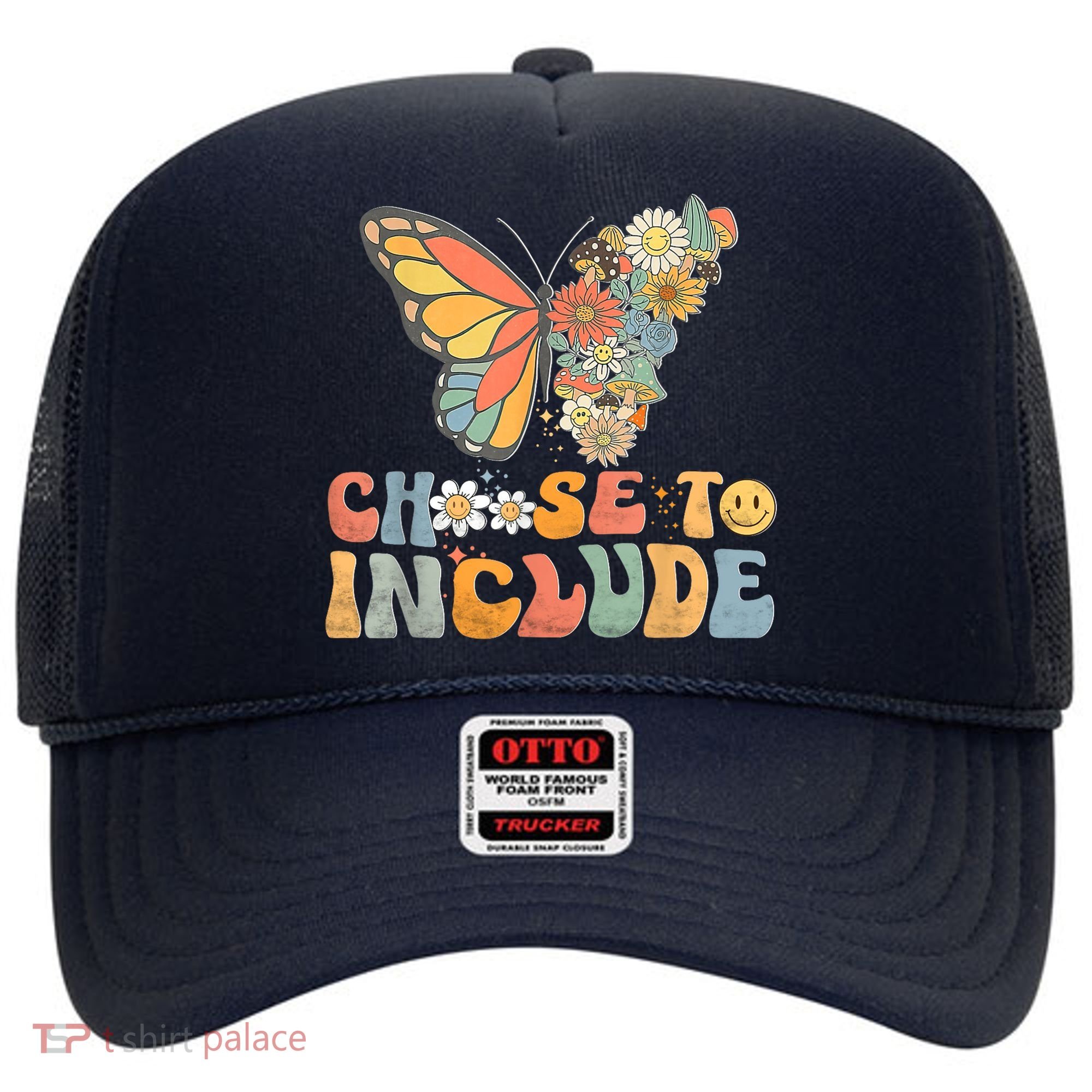 Choose To Include Special Education Teacher Floral Butterfly Hat