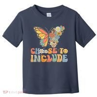 Choose To Include Special Education Teacher Floral Butterfly Toddler T-Shirt thumb 0