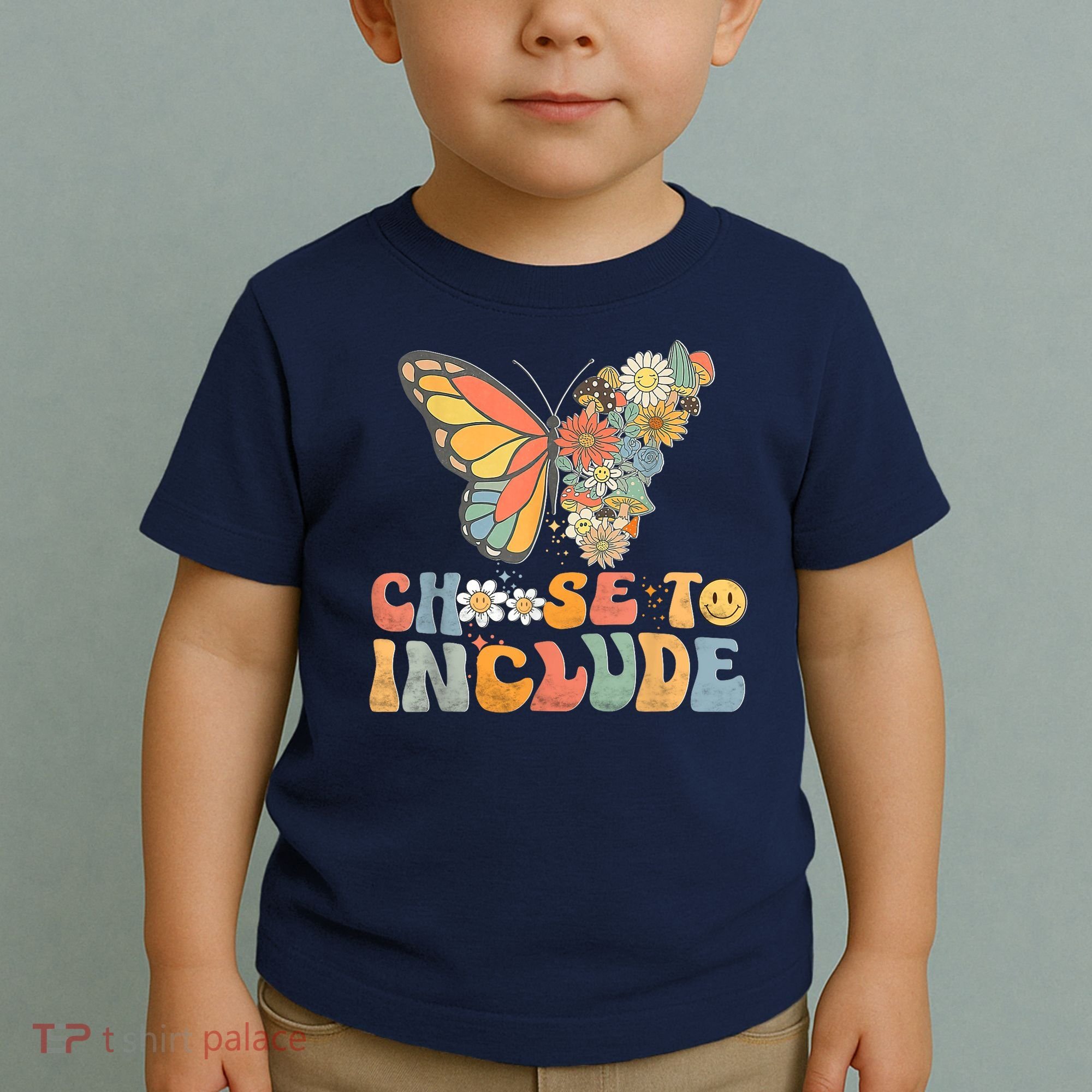 Choose To Include Special Education Teacher Floral Butterfly Toddler T-Shirt
