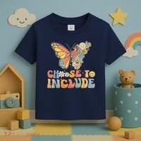 Choose To Include Special Education Teacher Floral Butterfly Toddler T-Shirt thumb 3