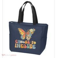 Choose To Include Special Education Teacher Floral Butterfly Tote Bag thumb 3