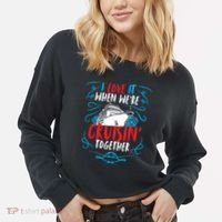 Cruisin Together I Cruise Ship Cruise Boat Cruise Cool Gift Cropped Pullover Crew thumb 2