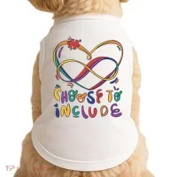 Choose To Include Autism Awareness Doggie Tank thumb 0