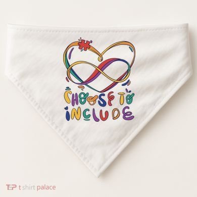 Choose To Include Autism Awareness USA-Made Doggie Bandana