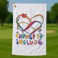 Choose To Include Autism Awareness Golf Towel thumb 1