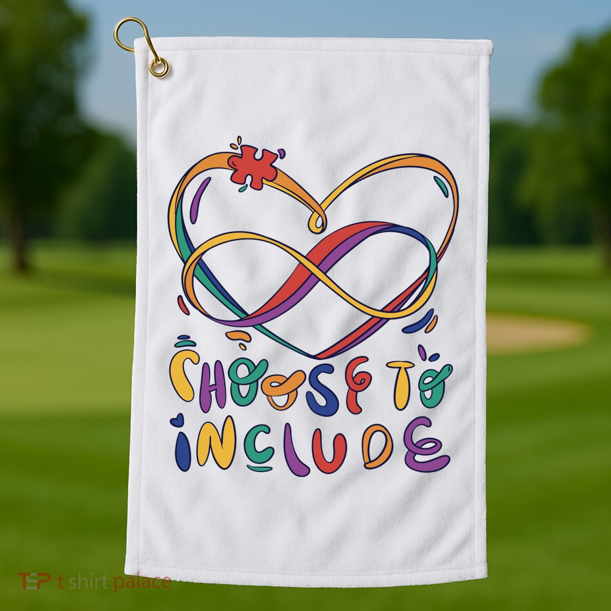 Choose To Include Autism Awareness Golf Towel