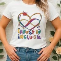 Choose To Include Autism Awareness Women's T-Shirt thumb 2