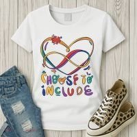 Choose To Include Autism Awareness Women's T-Shirt thumb 3