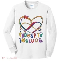 Choose To Include Autism Awareness Kids Long Sleeve Shirt thumb 0