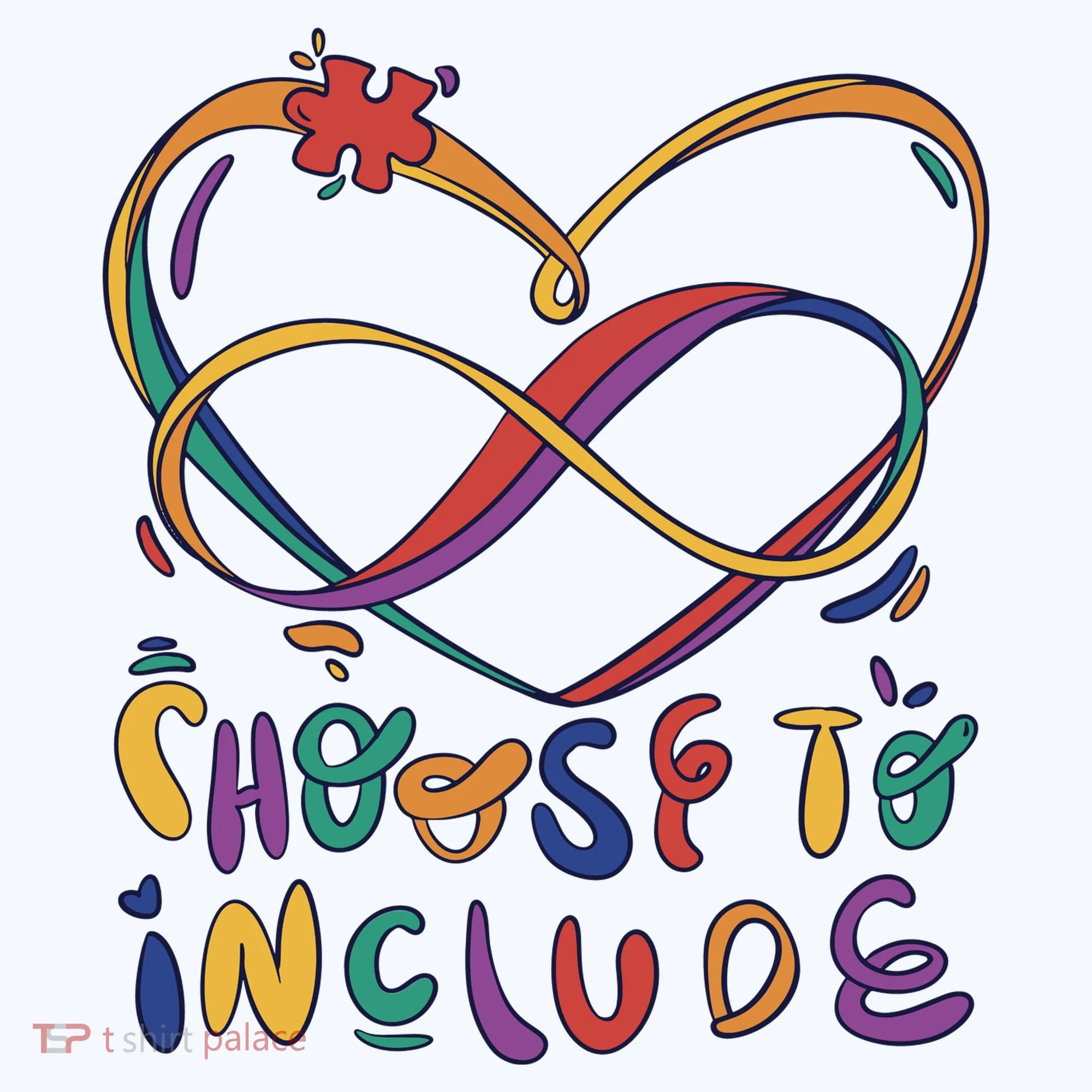 Choose To Include Autism Awareness Kids Long Sleeve Shirt