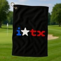 Cute Texas  I love Texas Real Proud Texan Golf Towel thumb 1