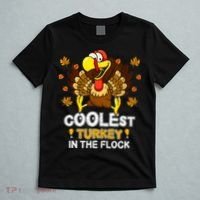 Cutest Turkey In The Flock Retro Toddler Girls Funny Thanksgiving T-Shirt thumb 5