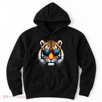 Cool Tiger In Sunglasses Graphic Tigers Hoodie thumb 0