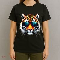 Cool Tiger In Sunglasses Graphic Tigers T-Shirt thumb 4